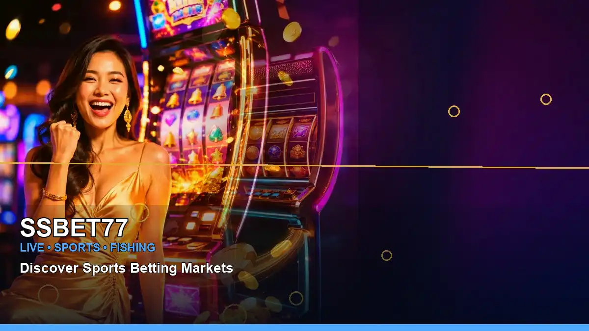 SSBET77 luxury online slot games featuring an adult Filipina casino host with a left close-up composition