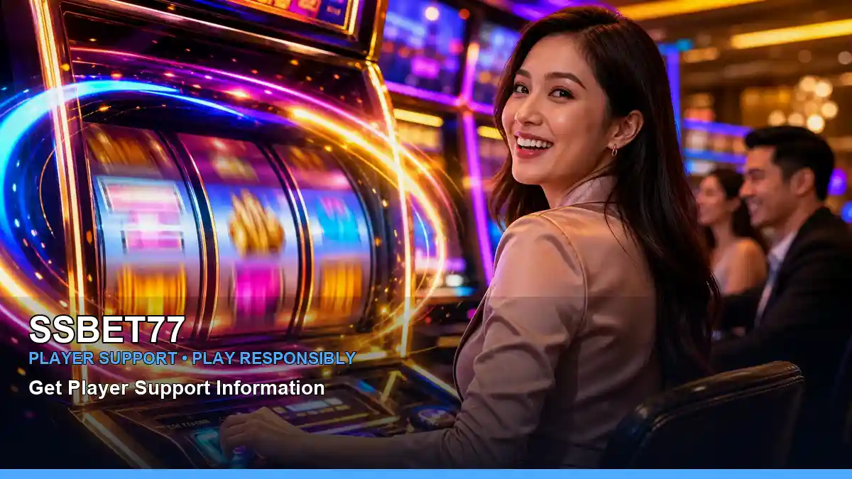 SSBET77 free spins slot games featuring an adult Filipina casino host with a vivid composition